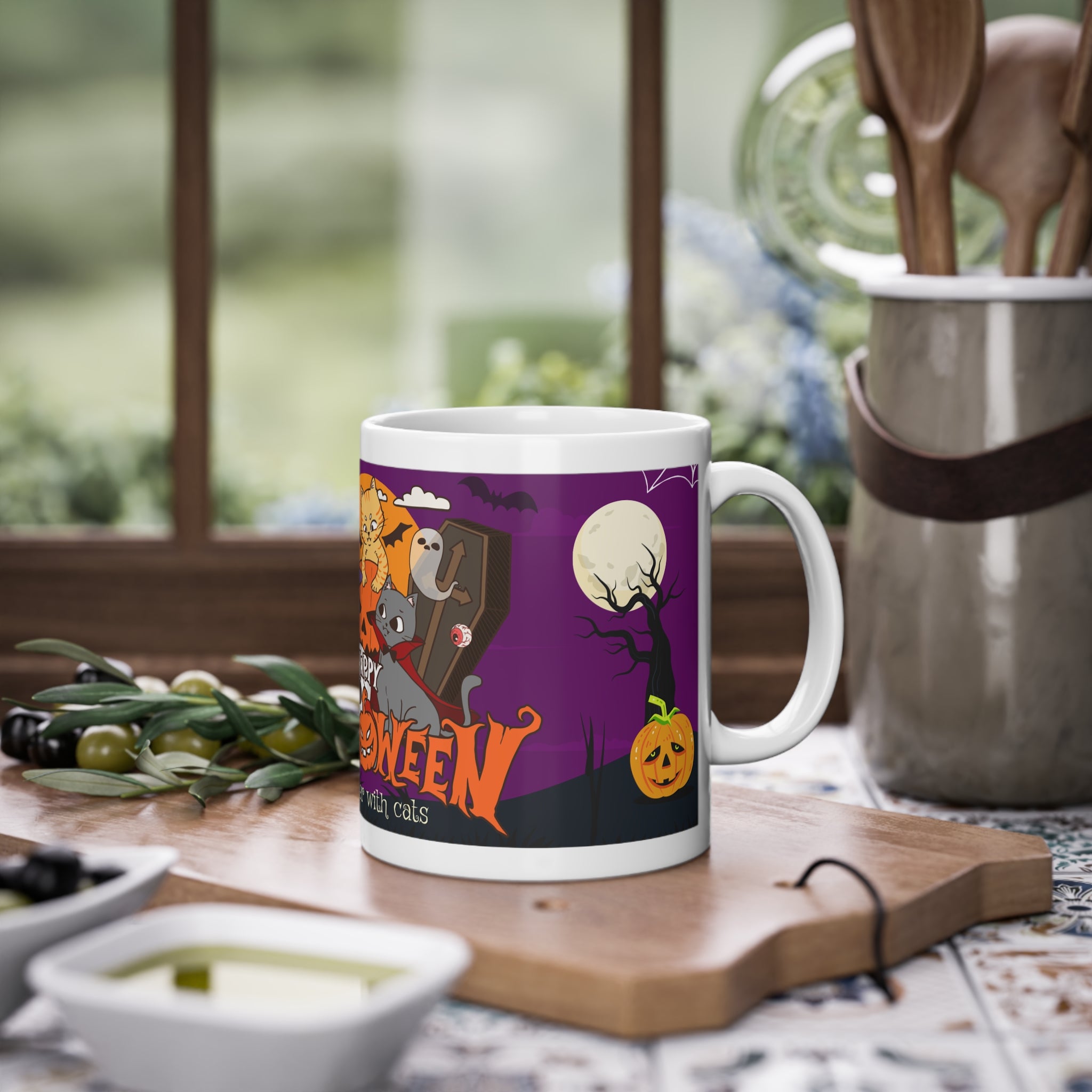 Happy Halloween is Better with Cats | Standard Mug